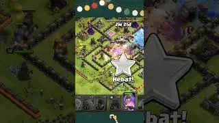 town hall 10 base !!!!!! attack bowler + clone spell + rage spell (Clash Of Clans) #shorts #short