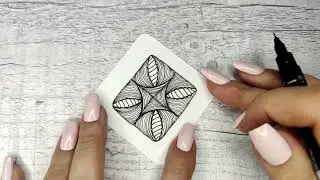 Gorgeous Tangle Pattern for Zentangle and Zenart ❁  Easy Drawing Art