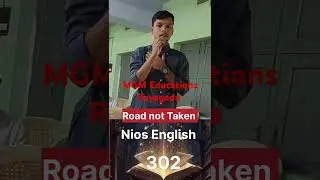 Nios question||English||class 12th ||Odisha ||Road not Taken