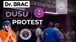 DUSU Protest || Bhim Rao Ambedkar College || #delhiuniversity #abvp #dusu