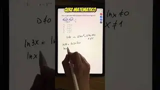 Equazione fratta logaritmica 🤓 #batquiz