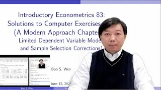 Solutions to Computer Exercises 6-10  (Chapter 17 Sample Selection) | Introductory Econometrics 83