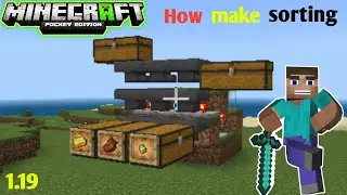 How to make sorting system in Minecraft pocket edition 1.19