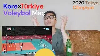 Güney Kore VS Türkiye, Tokyo olimpiyat Voleybol Maç İzledim | Reaction Video
