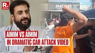 BREAKING: AIMIM Workers Attack Imitiaz Jaleel's Car Over Not Receiving Tickets