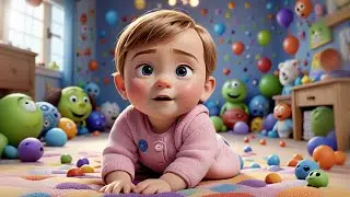 Baby Sky Spins a Toy | Spinning Toy Song for Kids | Nursery Rhymes and Learning Songs