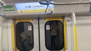 （23:00 Shatin Station Short haul Train ) MTR EAL R-train (D078/D076) Admiralty  →Kowloon To￼ng 