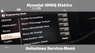 Hyundai IONIQ Elektro - Geheimes Men&uuml;