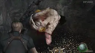 Resident Evil 4 TORMENT OF FEAR MOD! Super Dr. Salvador (Кожаное лицо) 29874 XP Убиваем ножом