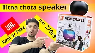 ₹270 Jbl Bluetooth speaker unboxing 🔥 Real or Fake ? | Mini boost 4 metal speaker review in hindi