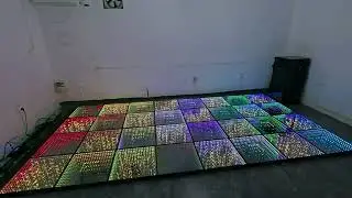 Christmas Night Celebration: LED Dancefloor Lights Up the Stage!