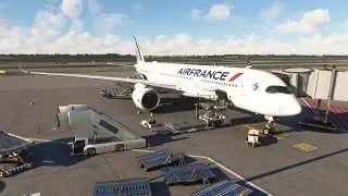 MSFS | Inibuilds Airbus A350-941 Dallas&ndash;Fort Worth - Paris | Landing