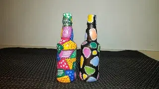 DIY| 2 Cute Mini Bottle Decoration Ideas| Easy Bottle Painting |Mini Bottle Art
