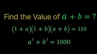 ||USA Math Olympiad Algebra Simplification || Mathematical Olympiad ||Solve For a+b || Math Olympiad