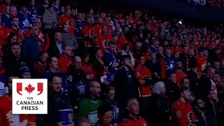 Moment of silence held at Leafs-Flames game for junior hockey players killed in Alberta crash