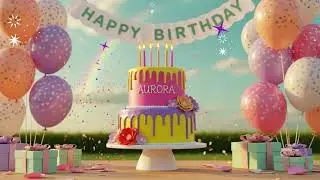 🎉 Happy Birthday Aurora 🎂 | Personalized Birthday Song with Name | Custom Birthday Music 2025
