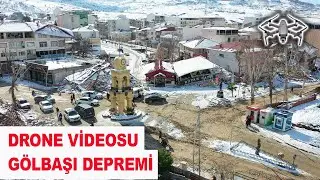 Adıyaman Gölbaşı Depremi Gökyüzünden Gölbaşı'nın Drone Videosu / 6th February Earthquake in Turkey