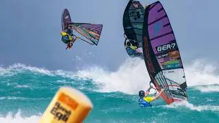 ☠️🌊 HIGH WIND RACING THROUGH BREAKING WAVES | Slalom X Worldcup 4/4