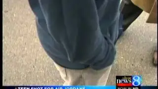 Teen shot over Air Jordan shoes