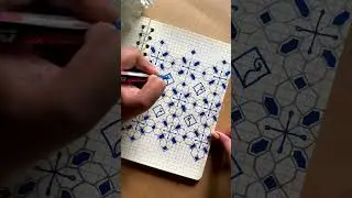 Marker Magic | Geometric Patterns ✍️  #art #explorepage #shorts #explore #geometricart
