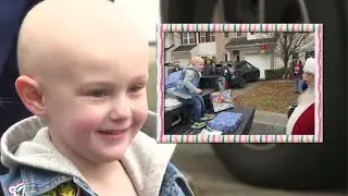 Virginia boy shares incredible cancer news during surprise holiday parade