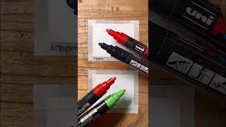 How to Blend Colors with Paint Markers! 🤔✨✍️ #art #hack #tutorial