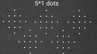 5 дней, 5 простых ранголи | Простая ранголи из 5*1 точек #simplekolamwithdots #dailymuggulu #flow...