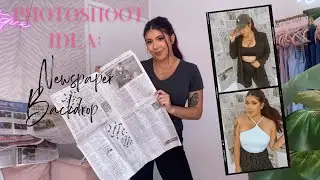 Photoshoot Idea: Newspaper Backdrop