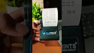 Bill Print | Blueprints Thermal Printer #shorts