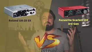 Focusrite Scarlett 2i2 3rd Gen X Roland UA-25 EX
