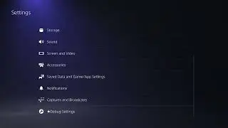 Настройки отладки PS5 12.00 (тестовый набор)