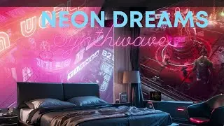Neon Dreams: Midnight Noir//Synthwave Escape///Beats 🎧for relax, study, chill