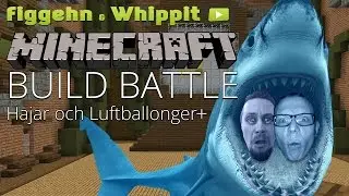 Minecraft Minigames | Build Battle på Hypixel | Hajar och luftballonger