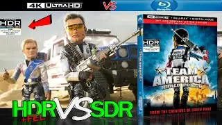 Team America World Police 2004 HDR ANALYSIS 4K Blu Ray vs 1080p BD SDR 100nits #TRUE_DIFFERENCE