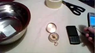 Ringing mobile phone in metal bowl create magnetic fields
