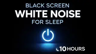 Black Screen White Noise for Sleep &ndash; No Light, 10 Hours