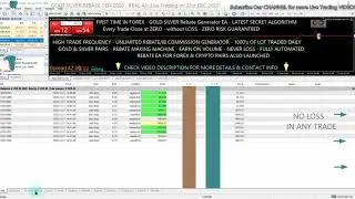 GOLD SILVER REBATE EA | 21st DEC 2020 | GOLD ALGO ROBOT | GOLD  SCALPER EA | IB COMMISSION MACHINE