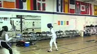 Sophia, Seth, and Morgan Fencing