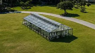 Black Frame Clear Top Tent Rental in Orlando
