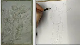jours n&deg;175  apprendre le dessin en copiant le TINTORET