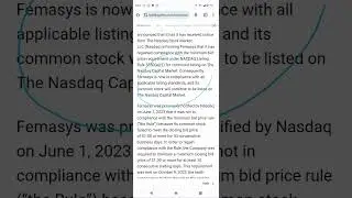 femy stock News and technical analysis