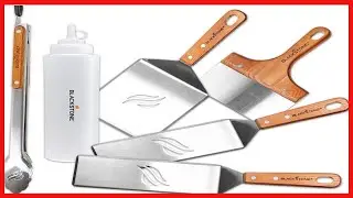 Great product -  Blackstone Deluxe Spatula Griddle Kit (6-Piece) with Stainless Steel Tongs, Grill H
