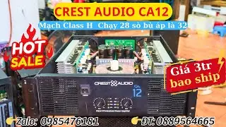 Đẩy B&atilde;i CREST AUDIO CA12 - 4tr Bao Ship | &Acirc;m Thanh B&atilde;i - Quang Long