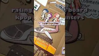 rating my fidget board ASMR kpop demon hunters #kpopdemonhunters #papercraft #fidgetboard #asmr