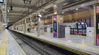 阪神電車　神戸三宮駅２番線可動式ホーム柵①　2022/2（4K UHD 60fps）