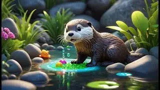 Naughty Otter Hid the River Stones | Nursery Rhymes for Kids & Baby Songs