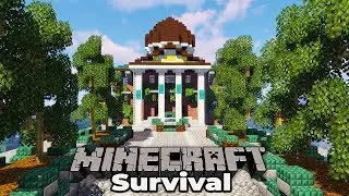 Building a BANK in Minecraft 1.14 : Single Player Survival Let's Play