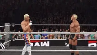 PROMO AND MATCH SCOTT STEINER VS CODY RHODES EXTREME RULES WWE 2K25 Universe mode