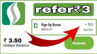 Slidepe singup ₹3 rs refer ₹3 rs | slidepe app refer and earn ₹3 rs  | slidepe app lebel earning |