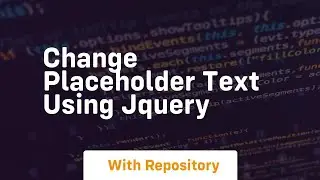 change placeholder text using jquery